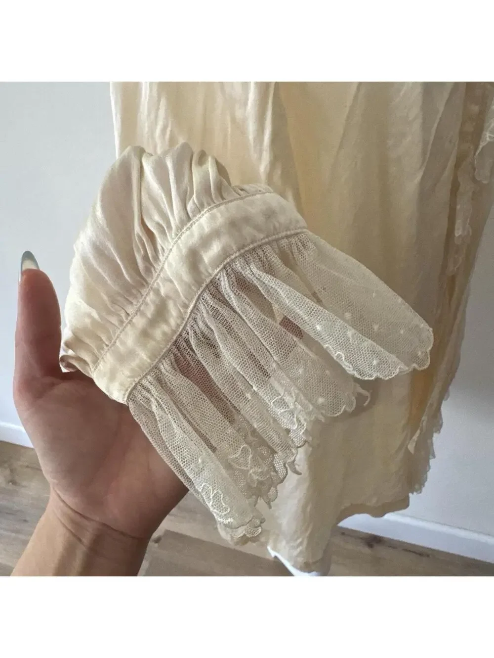 Antique silk dressing gown